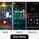 dark mode EMUI 12 Android 12 One UI 4.1 iOS 15 MIUI 13