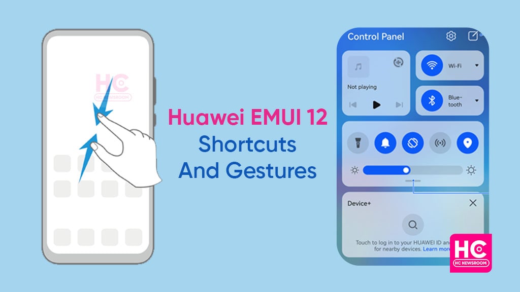 EMUI 12 shortcuts and gestures