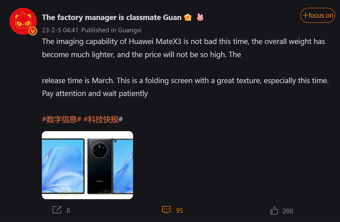 Huawei Mate X3 better Camera