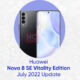 hUAWEI Nova 8 SE vitality edition july 2022 update