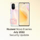 Huawei Nova 8 July security update
