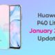 Huawei P40 Lite January 2022 update